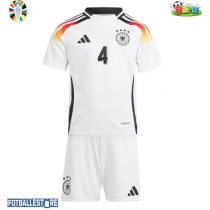 Tyskland Jonathan Tah #4 Hjemmedraktsett Barn EM 2024 Kortermet (+ Korte bukser)